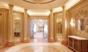 阿聯酋皇宮酒店大堂設計