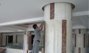 廈門日航酒店設(shè)計 石材安裝