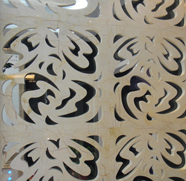 索菲特金雕刻屏風