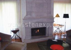 天然石材打造的精美壁爐