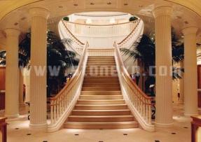 天然石材經典應用之旋梯