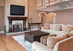 天然石材打造的別致壁爐