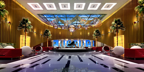 現代時尚演繹東方豪苑泊案會所-劉衛軍作品