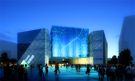   有&ldquo;魔盒&rdquo;之稱的上海世博會國家電網館日前封頂，整個土建工程將于下月完工。明年世博期間，市民將能站在&ldquo;魔盒&rdquo;里的透明懸浮平臺上，置身于上下、左右、前后全部都是不停旋轉的影像、音響等多媒體展示之中，體驗在海上沖浪時被卷進浪花中的感覺。
