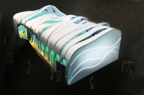 上海世博會寧夏館俯瞰圖