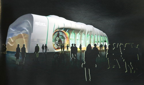 上海世博會寧夏館側面效果圖