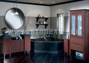 天然石材打造古典衛浴系列