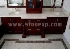 天然石材與木制家具的完美組合