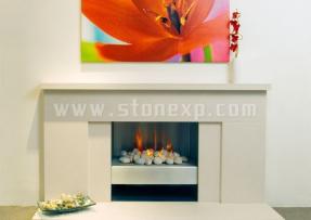 簡約時尚之天然石材壁爐