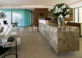 天然石材吧臺欣賞