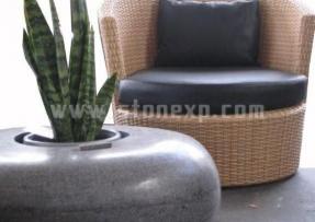 特色造型之石材花壇