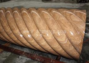 石材特色造型之扭紋柱