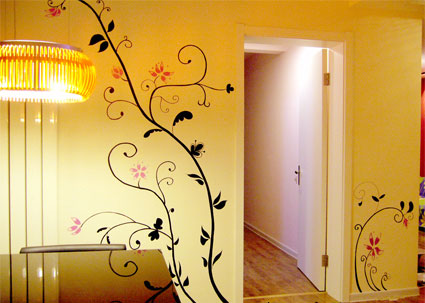 精美手繪墻 讓家和春意一起蘇醒