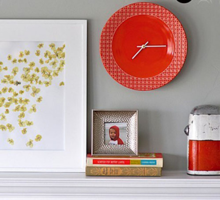 絕妙創意 在餐盤上看時間