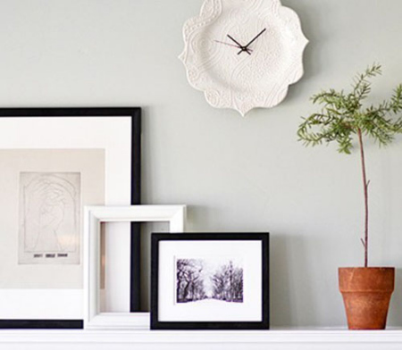 絕妙創意 在餐盤上看時間