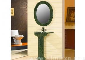 整套石材洗臉池與石鏡