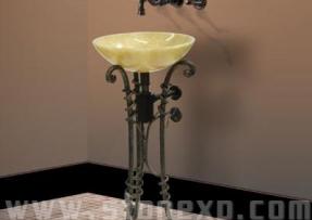 石材與鐵藝衛浴盆