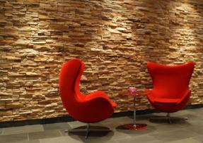 天然板巖背景墻