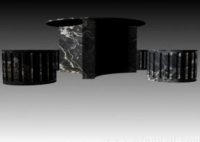 黑金花高檔石材家具