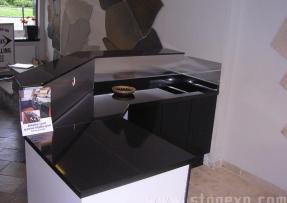 天然黑色石材臺面板