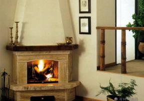 國外石材壁爐欣賞