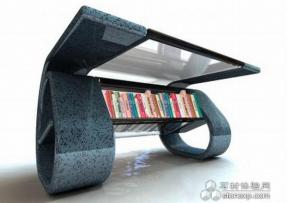 獨具匠心的石材書架