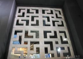 玫瑰紅石材窗花