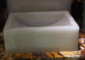 高檔白玉石洗手盆