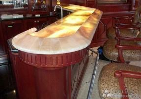 透光效果的吧臺面