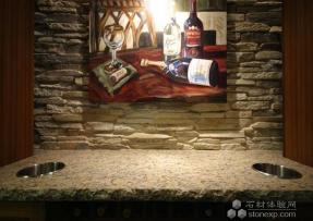 仿古家庭石材吧臺