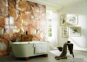 特色石材--蝴蝶夢形象背景墻