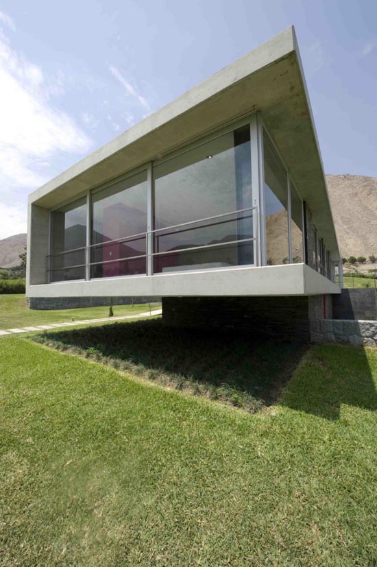 Wall Glass Stone House On The Andes in Peru by Juan Carlos Doblado