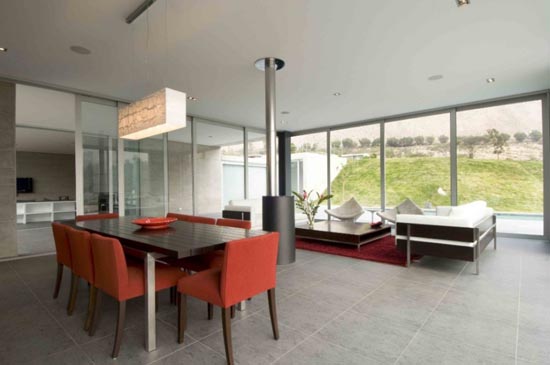 Dining Room Design Stone House On The Andes in Peru by Juan Carlos Doblado