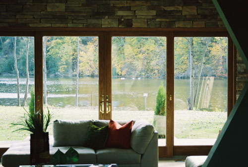 family room of swan house