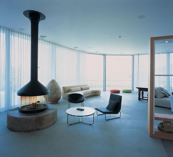 Fireplace Design Exploded House by GAD Architects Fireplace Design Exploded House by GAD Architects