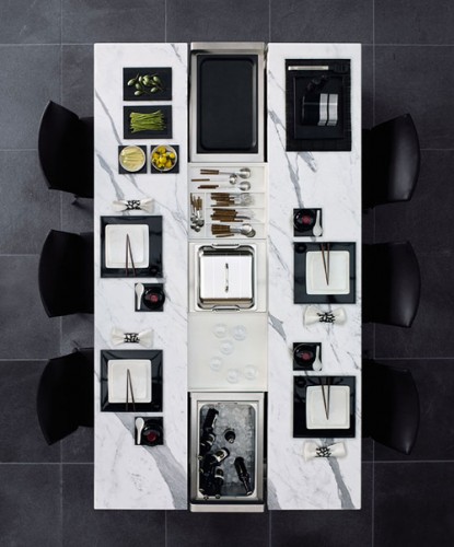 Extensible Natural Stone Dining Table ideas