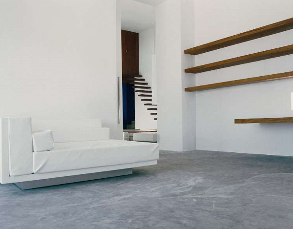 Home With Infinity Pool White Bedroom