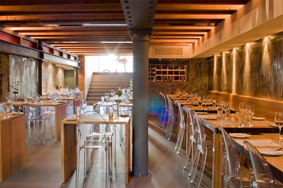 Dining with a Beautiful Chair in The Carne Restaurant from InHouse Architects