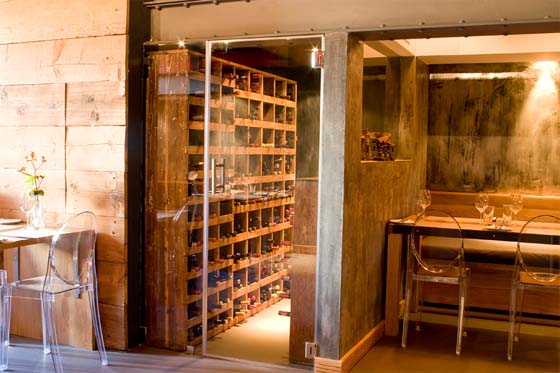 Wine Storage in The Carne Restaurant from InHouse Architects