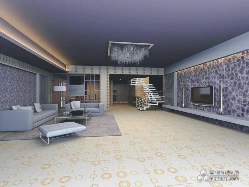 石材在客廳中的應用