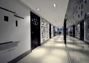 現代風格走廊 地面石材應用