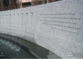 白色花崗石建成噴泉