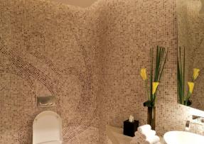 波浪型馬賽克墻面