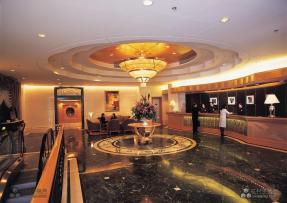 酒店前臺(tái)及休息區(qū) 石材地面應(yīng)用