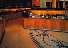 北京昆侖飯店 自助餐廳石材地面