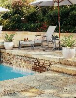 度假村的地面石材應用