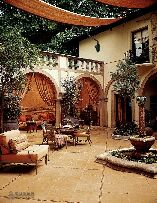 休閑山莊庭院的石材應用