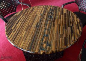 黃色虎眼寶石圓桌