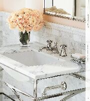 簡潔明快的洗手池設計