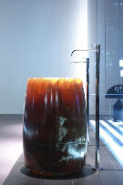 紅色玉石洗手盆